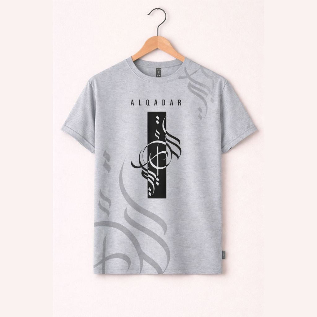 Graphic Printed Gray Melange T-Shirt